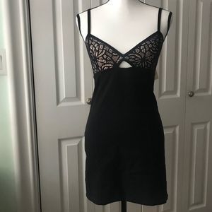 Free People Intimately Mini Black Slip Dress S